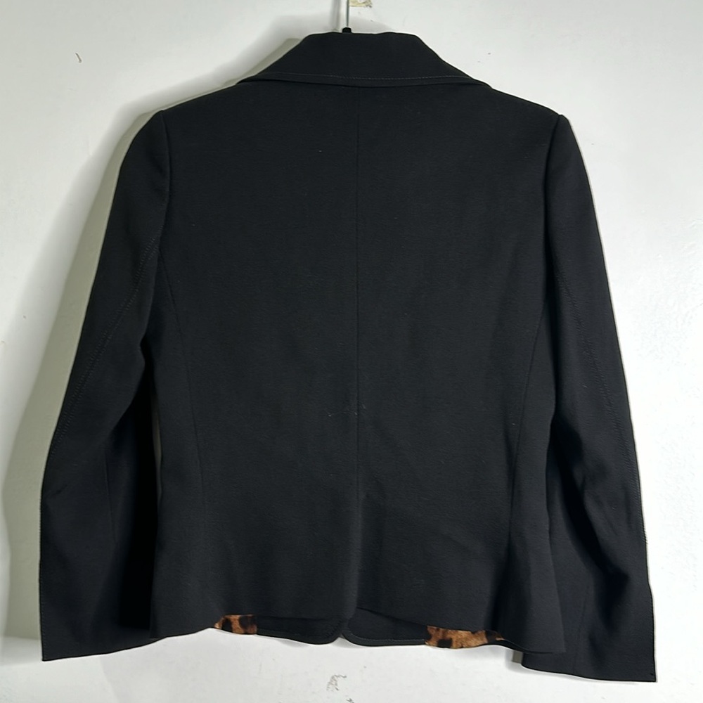 DOLCE &GABBANA  blazer skirt suit size 40-xS black gold button luxury classic - Picture 10 of 16